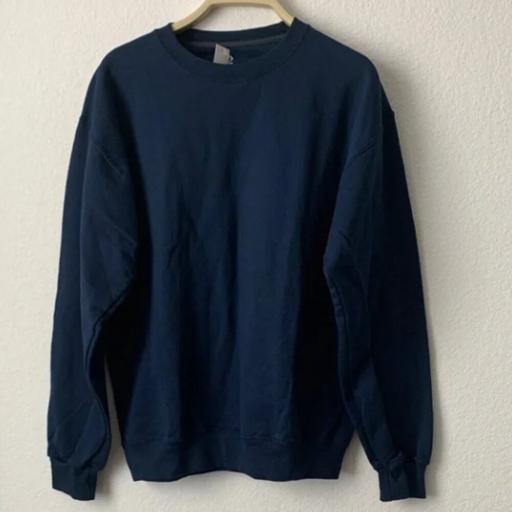 Athletic Works Men's Navy Crewneck Sweater